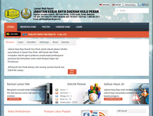 Tablet Screenshot of hup.jkrperak.gov.my